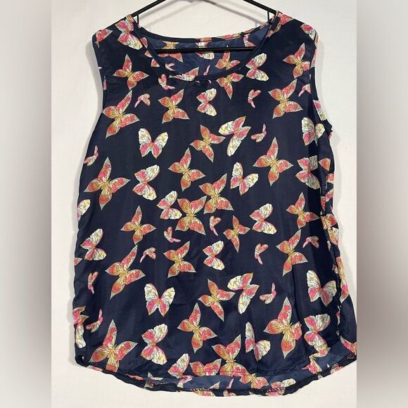 Sleeveless butterfly blouse - Picture 1 of 6